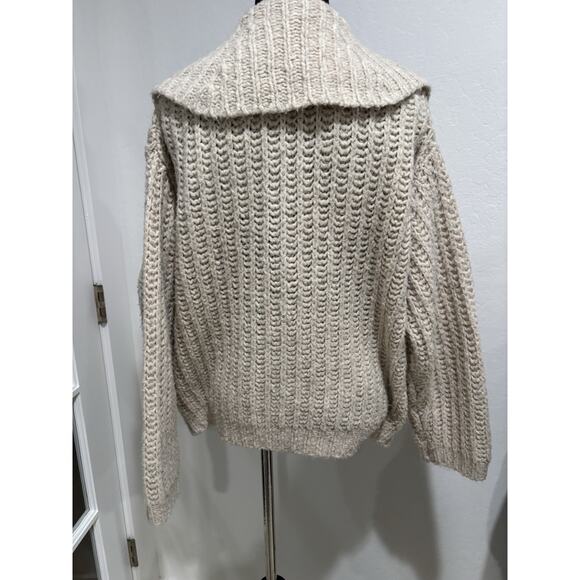 ANTHROPOLOGIE | PILCRO Cheerful Smiley Face Flower wool Cardigan Size 1X - Picture 5 of 8